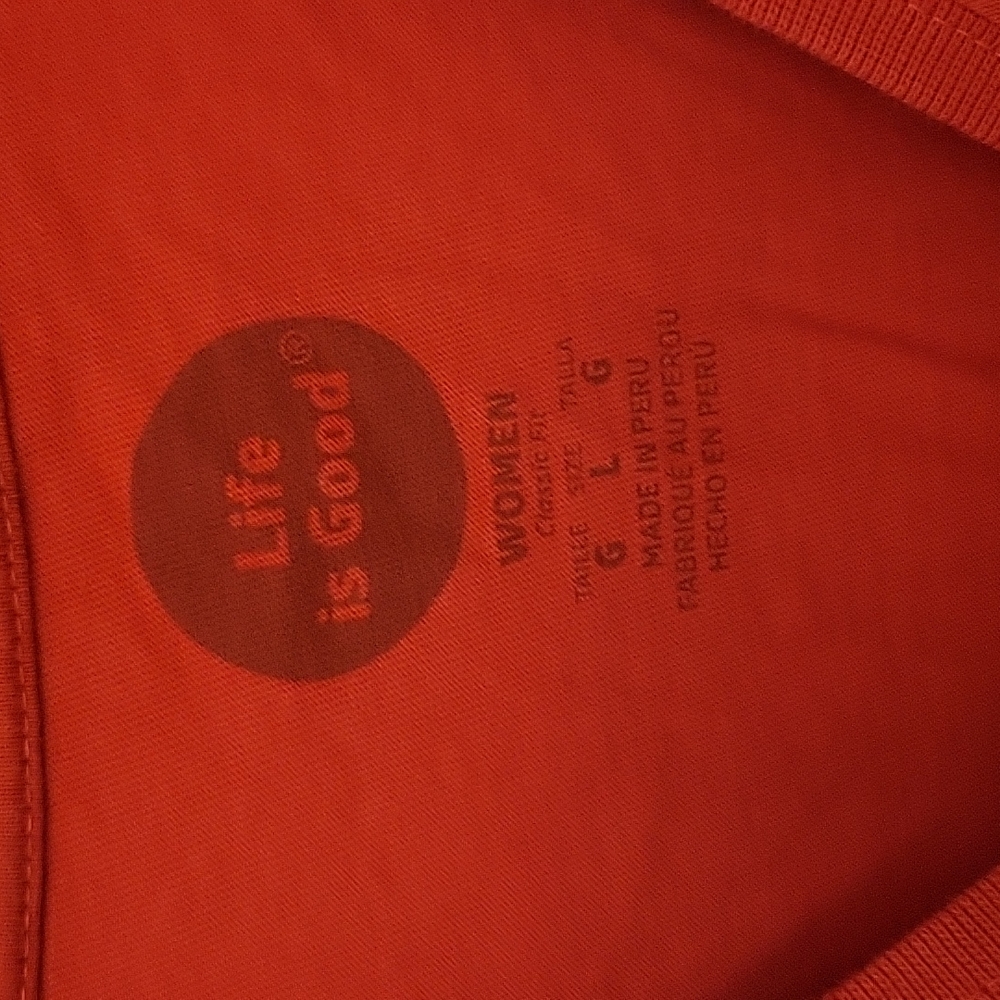 Life Is Good Womens Happy Trails Shirt Long Sleeve Large - Picture 3 of 4
